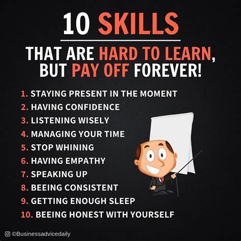 10 Skills That Are Hard To Learn But Pay Off Forever 📚 Save To See