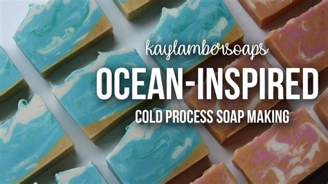 Ocean Inspired Soap Cp Soap Making Kaylambersoaps Youtube