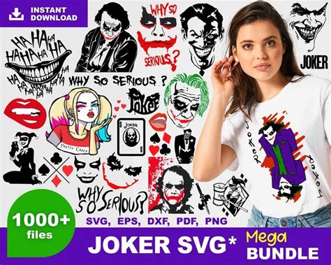 1000 Joker Svg Bundle Free Svg Files For Cricut
