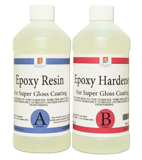 Epoxy Resin Oz Kit Crystal Clear Resin And Hardener For Super Gloss Coating For Bars
