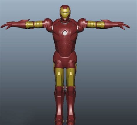 Iron Man Character 3d Model Ma Mb 123free3dmodels
