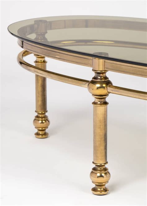 Vintage mastercraft regency brass glass top coffee table. French Vintage Brass Coffee Table at 1stdibs
