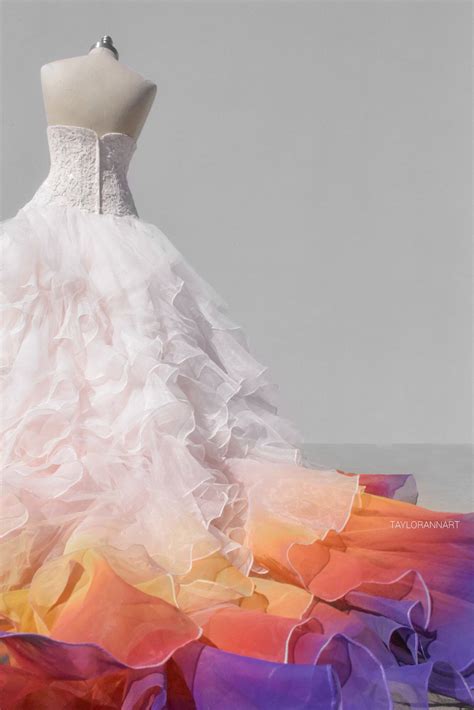 Gallery — Taylor Ann Art Dye Wedding Dress Fairytale Wedding Gown