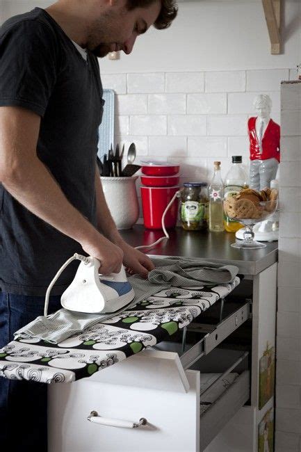 Swift way to iron your clothes. Kitchen space solutions Inspired by IKEA// practical ...