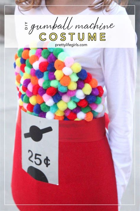 easy halloween costume idea diy gumball machine costume the pretty life girls