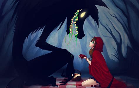 free download gallery for gt little red riding hood and the wolf anime [2048x1300] for your