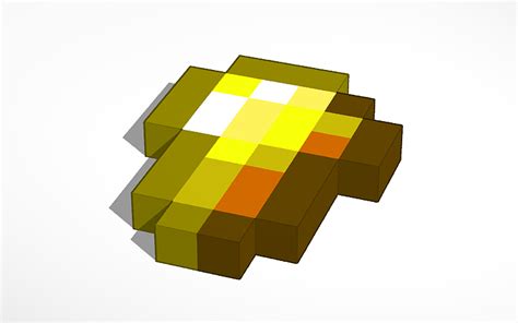 3d Design Gold Nugget Minecraft Tinkercad