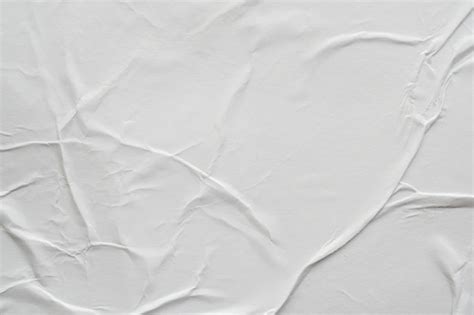 Fundo De Textura De Papel Branco Amassado E Amassado Em Branco Foto