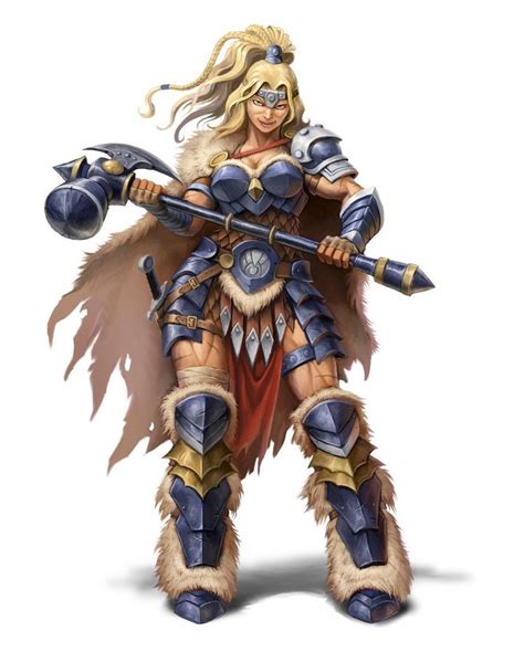 Female Barbarian Pathfinder PFRPG DND D D D Fantasy Fantasy Female Warrior Warrior Girl