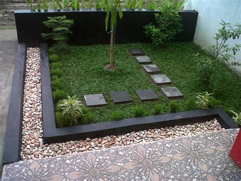 desain gambar taman rumah cantik modern sederhana  minimalis