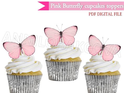 Pink Butterfly Butterflies Toppers Butterfly Wedding Cake Topper