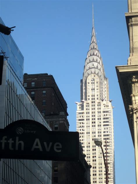 The Chrysler Building From The Corner Of 5th And 42nd Street Chrysler