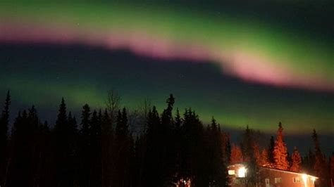 Northern Lights Visible Over Fairbanks Alaska Us News Sky News