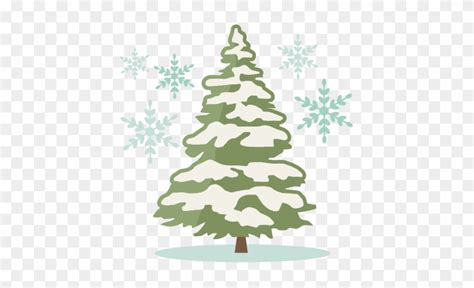 All christmas tree clip art are png format and transparent background. Winter Pine Tree Silhouette Clipart - Christmas Tree With ...