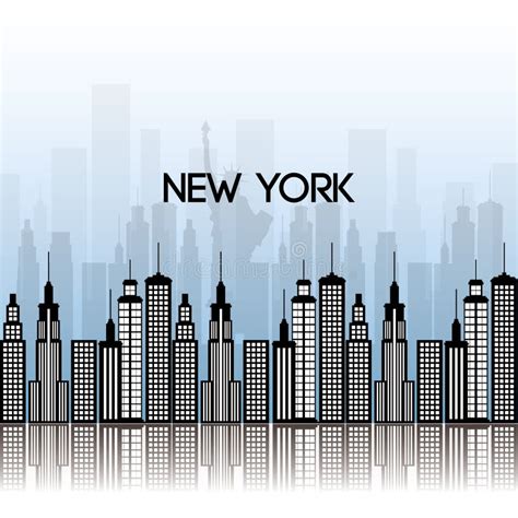 New York City Scene Stock Vector Illustration Of Panorama 110039397