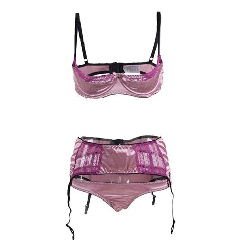 Plus Size Sexy Erotic Underwear Underwire Open Cup Bra Set Lingerie
