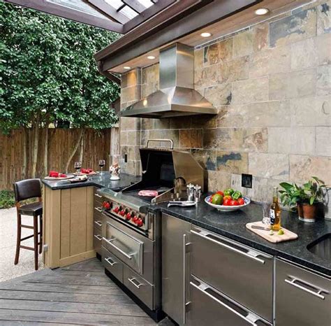 Best Outdoor Kitchen Designs Photos Cantik