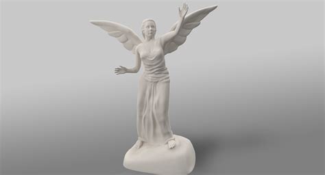 Marble Statue Angel 3d 3ds