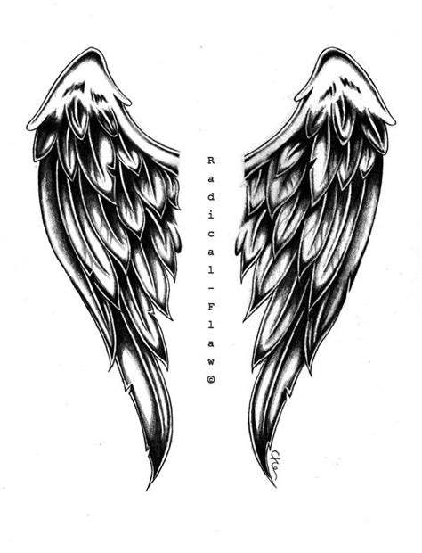 Angel Wings By Radicalflaw On Deviantart Angel Wings Drawing Wing