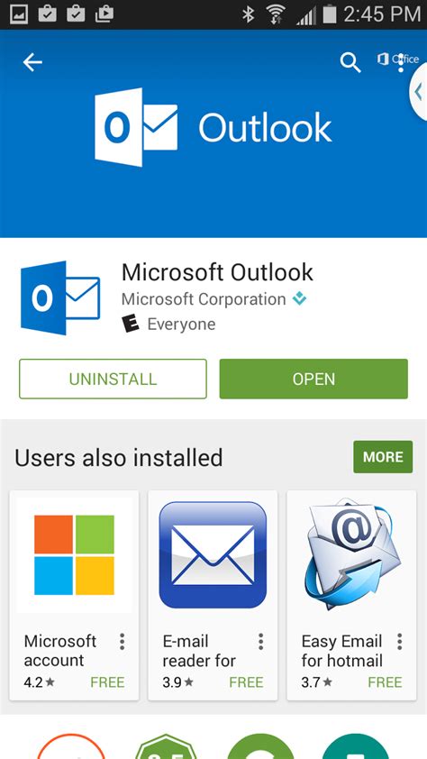 Workspace Email Outlook App On Android Set Up Email
