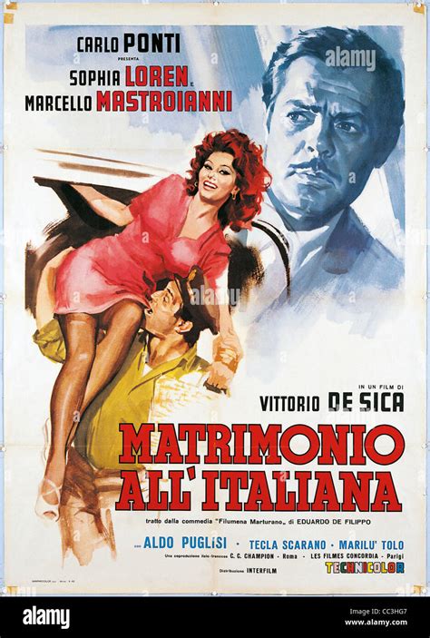 Carteles De Cine El Matrimonio Estilo Italiano De 1964 Dirigido Por