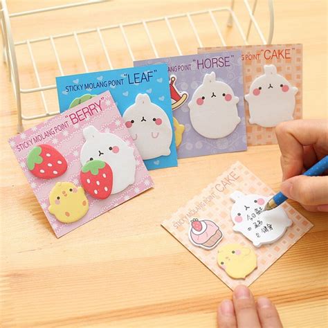 20 Pageslot Mini Cute Memo Pads Paper Sticker Lovely Cartoon Rabbit