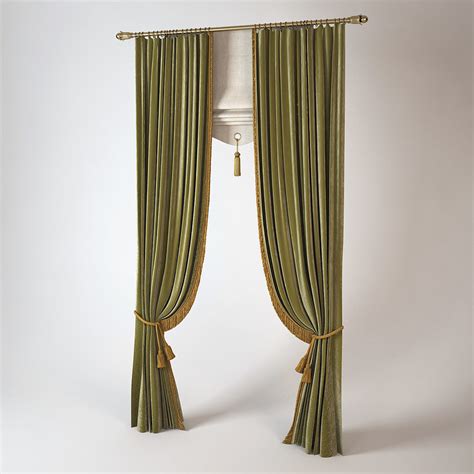3d Classic Cabinet Curtains Model
