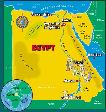 Ancient Egyptian Civilization Map