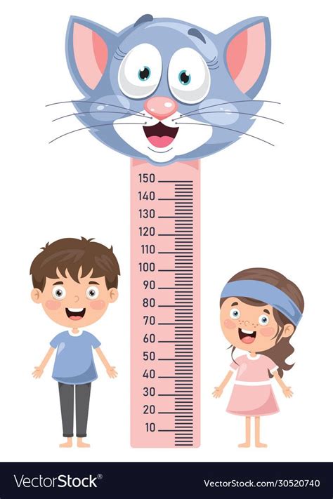 Height Measure For Children Vector Image On Vectorstock Vector Images