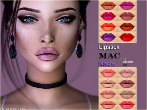 Gorgeous Mac Nacre Lipstick For The Sims 4