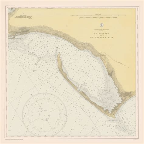 Cape San Blas Map 1934 Hullspeed Designs
