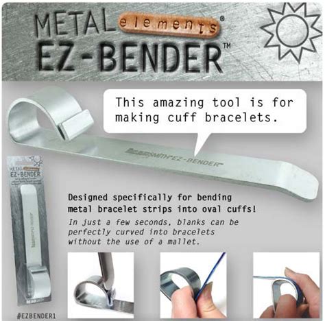Metal Bending Tool Cuff Bracelet Jewelry Making Shape From Sheet Strips