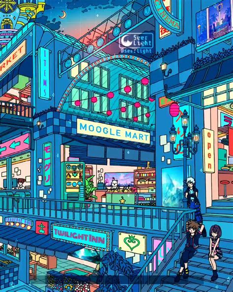 Seerlight 🌙 On Twitter Kingdom Hearts Shopping District 🛍 Hmm I
