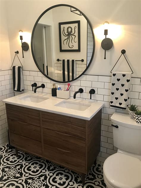 What are the shipping options for walnut bathroom accessories? tile floor and walls. cabinet off ground | Bathrooms ...