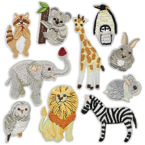 Craft Supplies And Tools Animal Iron On Patch Applique Sewing And Fiber
