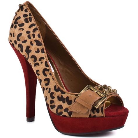 Leopard Print Pumps Women S Shoes Heels Peep Toe Shoes Shoes