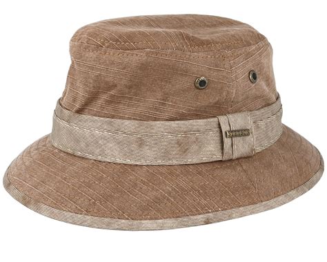 Cotton Brown Bucket Stetson Hatt