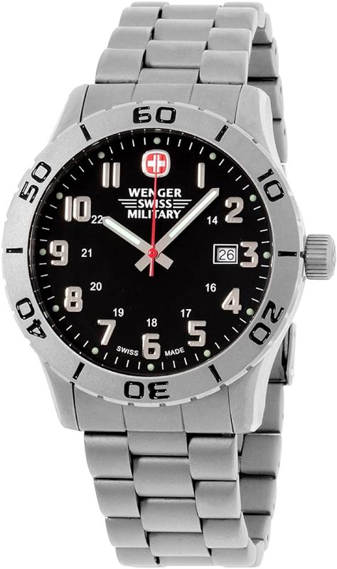 79246 Wenger Mens Swiss Military Titanium Grenadier Swiss Made Watch