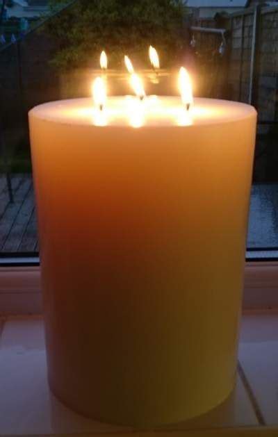 6 Inches Wide 3 Wick Extra Large Church Pillar Candle