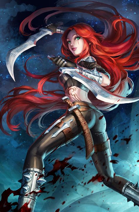 Katarina Du Couteau League Of Legends Drawn By Kyurin Sunnydelight