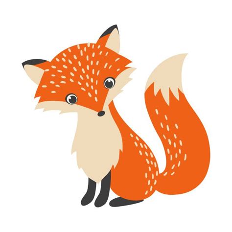 Cute Red Fox Cartoon Illustration R Teepublic Fox