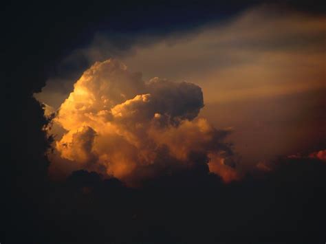 Cumulonimbus Cloud At Sunset Free Image Download