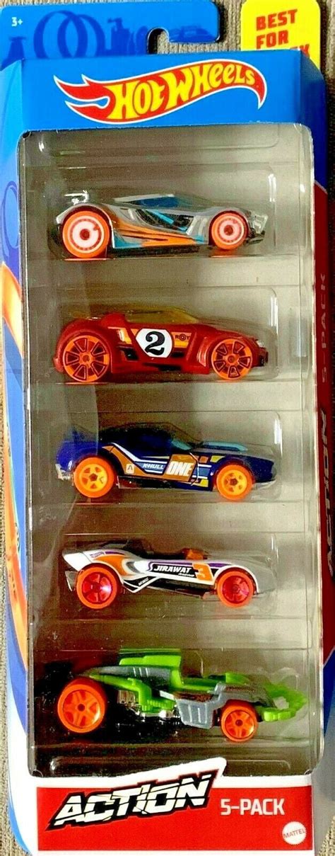 Hot Wheels Action 5 Count Cars 164 Scale Vehicles