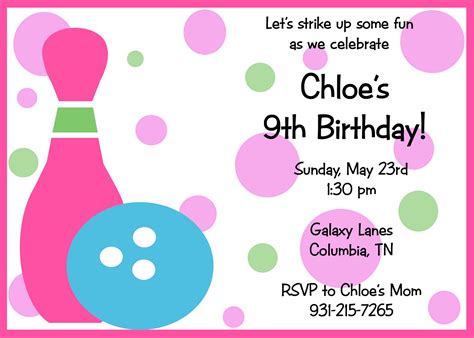 Designing invitation cards is one of the most significant aspects of arranging various parties. Free Printable Bowling Birthday Invitations | Dolanpedia