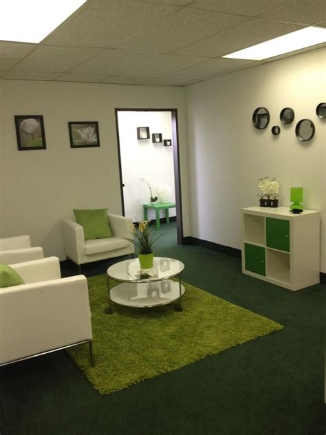 Clients Lounge Area Psychotherapy Office Design Dental Office Decor