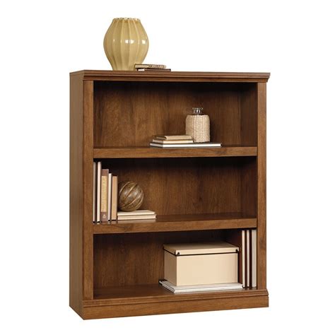 Sauder Woodworking Company 3 Shelf Bookcase In Oiled Oak The Home