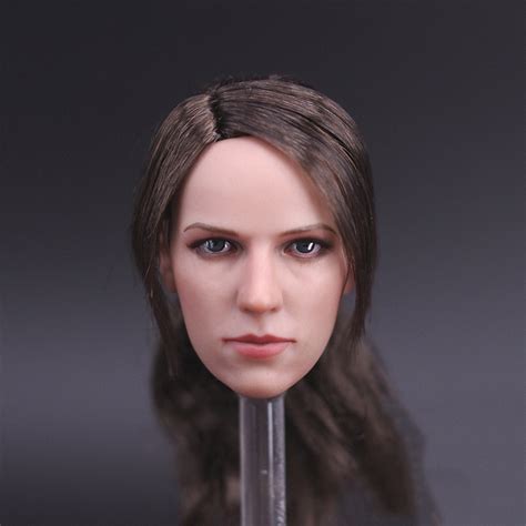 1 6 Scale Female Head Sculpt For 12 Hot Toys Phicen Female Action Figure Beauty Girl Sniper