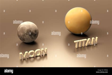 A Rendered Size Comparison Sheet Between The Earth Moon And The Saturn