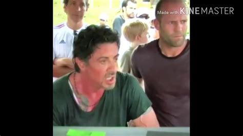 The Real Vedio Of Expandable Movie Shooting Sylvester Stallone Gets Hurt In Fight Scene Youtube