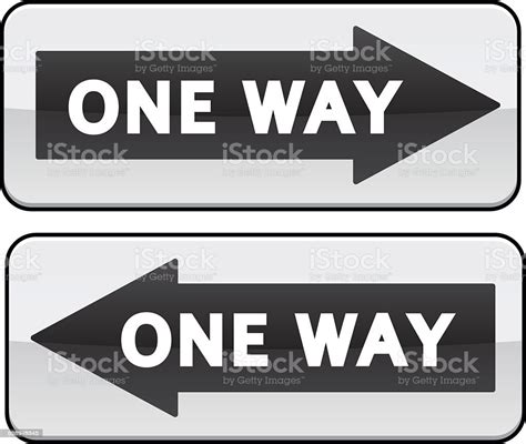 One Way Traffic Sign Stock Illustration Download Image Now One Way